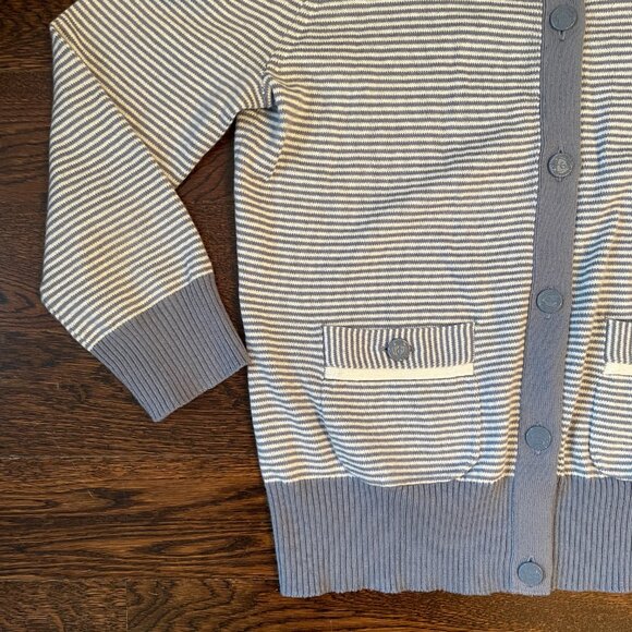 Vintage Juicy Couture Blue/White Cardigan Cashmere Blend-Small - Picture 2 of 10